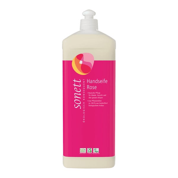 Sonett Handseife Rose Nachfüllflasche Bio 1 l