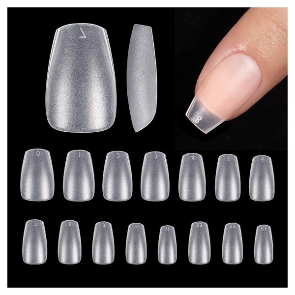 Nagelspitze Kurz Ballerina 300 Stück Soft Gel No-File 15 Grö 1 St