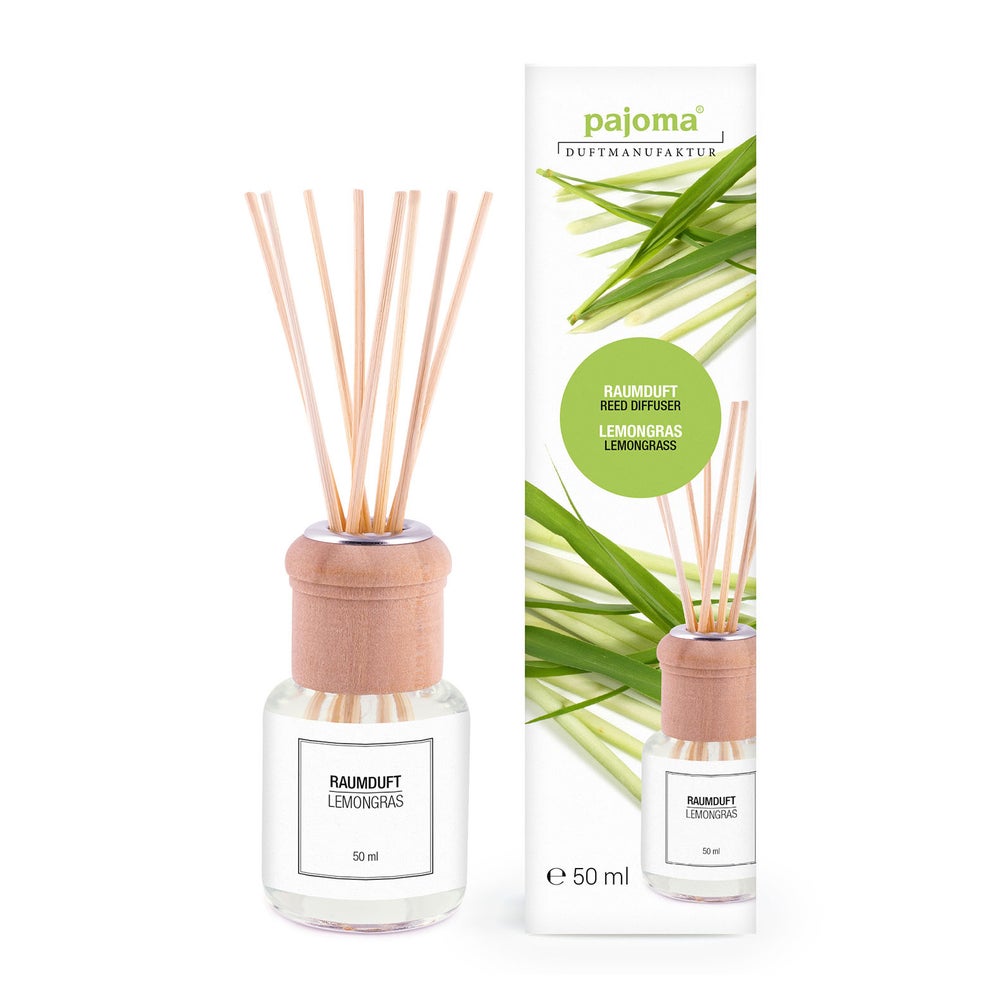pajoma® Raumduft 50 ml inkl. Duftstäbchen, Lemongras 50 ml