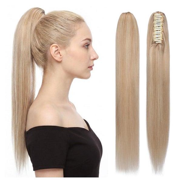 Pferdeschwanz Extensions 40cm #18 613 Aschblond＆Gebleichtes 1 St