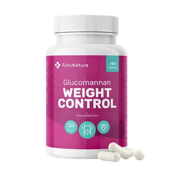 FutuNatura Weight Control Glucomannan + Chrom – Gewichtsmanagement & Blutzucker 180 St
