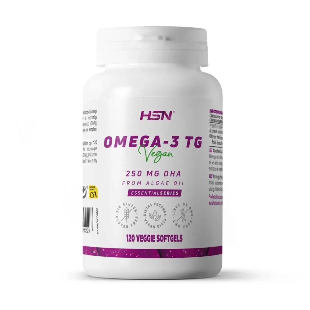 DHA VEGAN 250 mg OMEGA-3 TG AUS ALGENÖL - 120 pflanzliche Weichkapseln 120 St