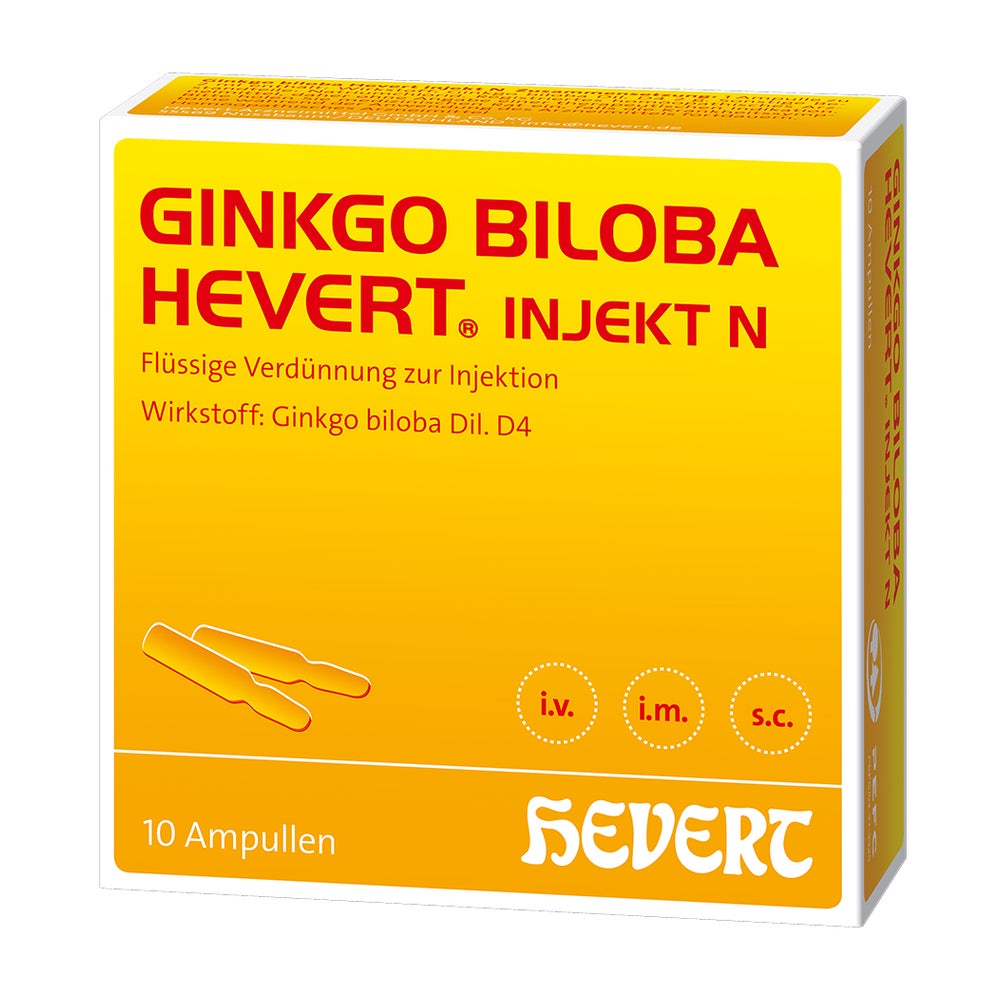 Ginkgo Biloba Hevert injekt N Ampullen 10X2 ml
