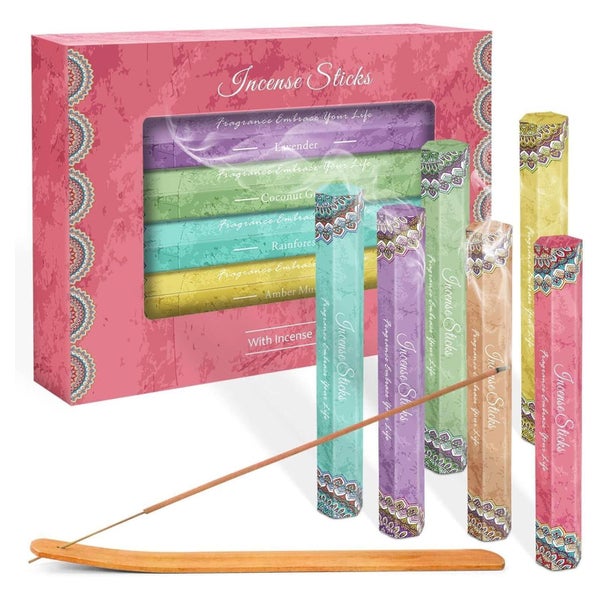 Räucherstäbchen Set 120 Stock Duft Lavendel Vanille Amber Mo 1 St