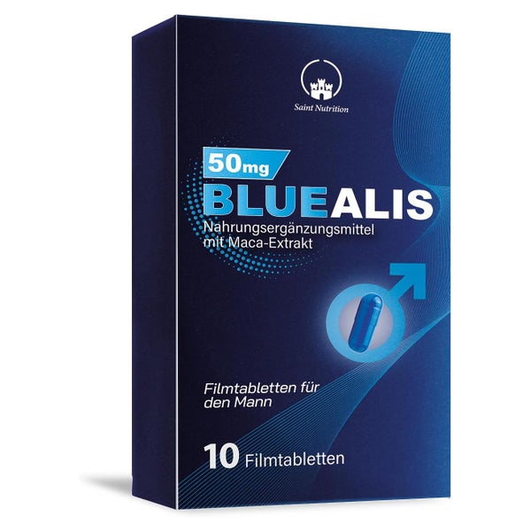 Saint Nutrition Bluealis 50 mg – Männer Formel - Hochdosiert 10 mg