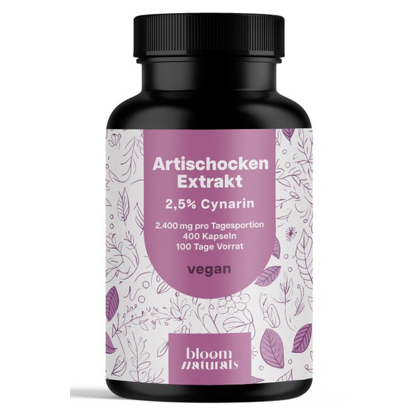 Artischockenextrakt - 400 Kapseln - Bloom Naturals 400 St