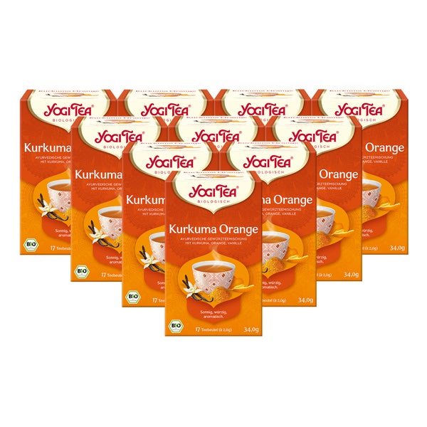Yogi Tea - Kurkuma Orange Bio Gewürztee | 10 x 34g 10x17 St