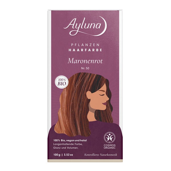 Ayluna Pflanzenhaarfarbe Maronenrot Nr. 50 Bio 100 g