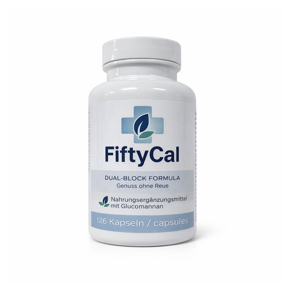 FiftyCal | Stoffwechsel Kapseln | hochdosiertes Glucomannan 126 St