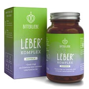 Produktabbildung: BitterLiebe - Leber Komplex Kapseln mit Artischocke, Löwenzahn, Mariendistel und Cholin - Leber Kur hochdosiert mit Silymarin - vegan & Made in Germany 60 St