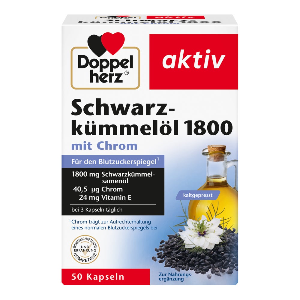 Doppelherz Schwarzkümmelöl 1800 Kapseln 50 St