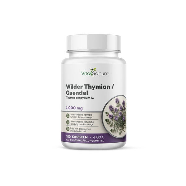 VitaSanum® Wilder Thymian / Quendel (Thymus serpyllum L.) 1.000 mg pro Tagesportion 120 St