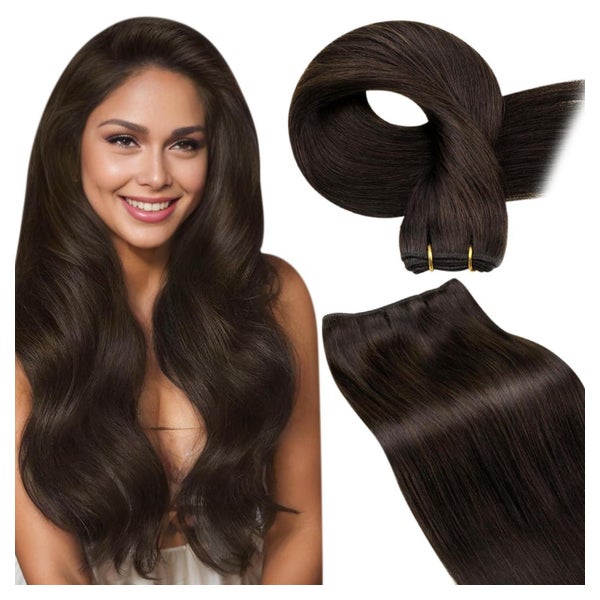 Extensions Echthaar braun Einnähen 60cm 100g 60cm-120G 4.5-W 1 St