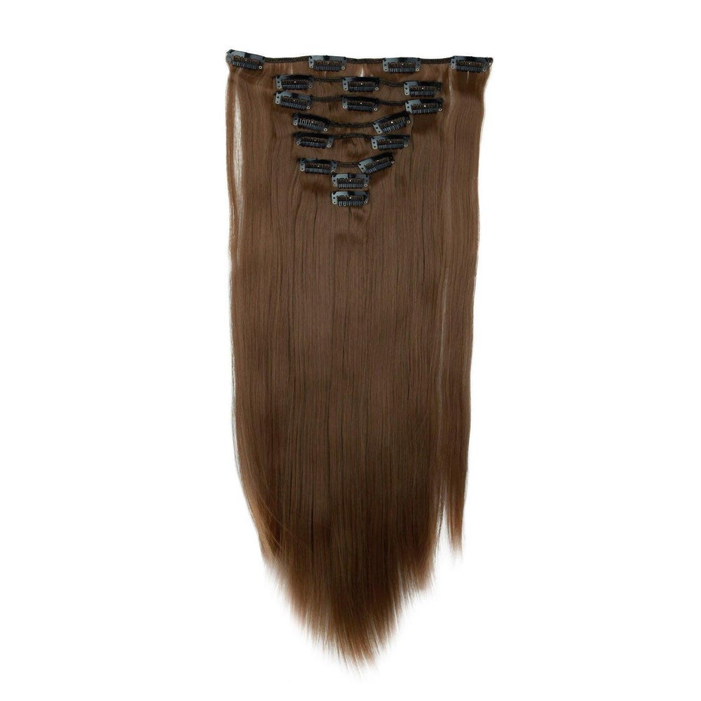 Clip in Extensions Haarverlängerung glatt 8 Teile 18 66 cm H 1 St