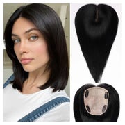 Haar Topper Basis Echthaar Damen 14 Zoll ohne Pony natürlich 1 St