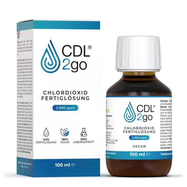 CDL2go - hochreine Chlordioxidfertiglösung (CDS/CDL) 100 ml