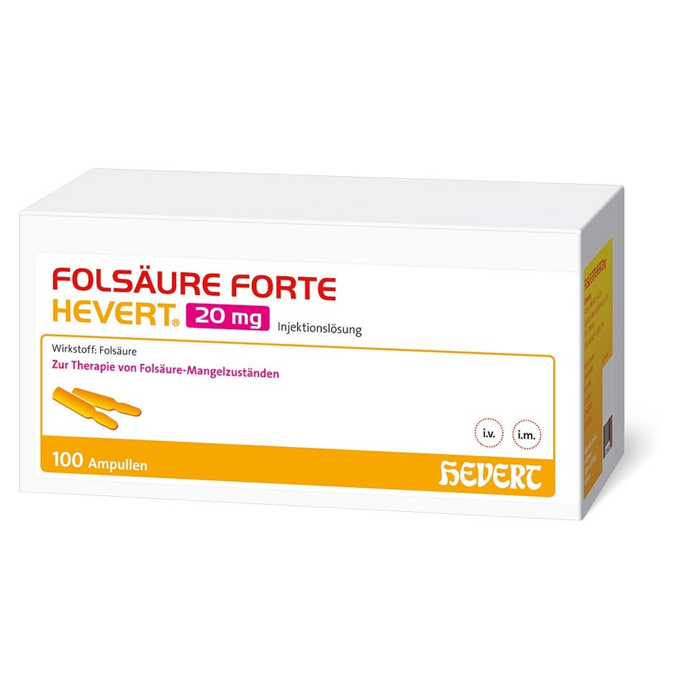 Folsäure Forte Hevert 20 mg 100X2 ml