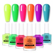 Nagellack Set Schnelltrocknend Pink Orange Gelb Grün Blau Ne 1 St