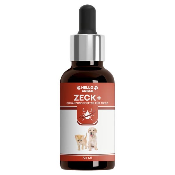 Hello Animal® Zeck Plus Zecken Liquid für Hund & Katze | Zeckenschutz 50 ml