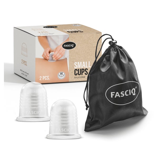 FASCIQ® Silikon Schröpfkopf, Massage cuppingset 2 x Small 2 St