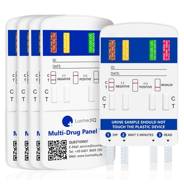 Drogentest Multi 8 - Drogeschnelltest für 8 Drogen 5 St