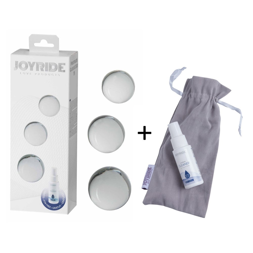 JOYRIDE - GlassiX Set - Hand gefertigter Glas-Dildo