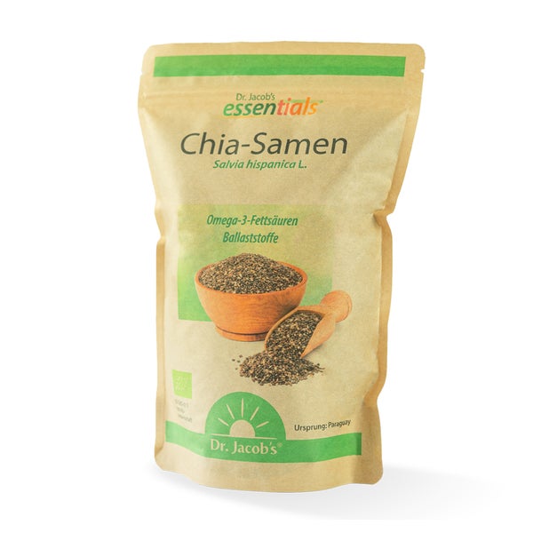 Dr. Jacob's Chia-Samen BIO schwarz mit Omega-3+Ballaststoffe 700 g