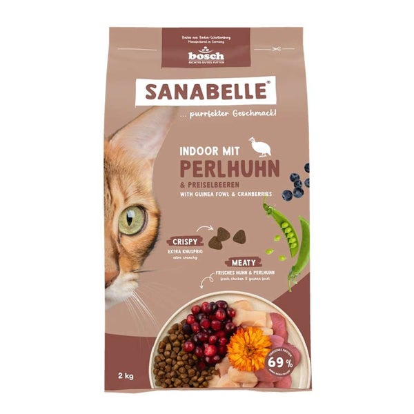 Sanabelle Indoor mit Perlhuhn 2 kg