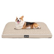Hundebett Orthopädisches Waschbar L 89 x B 59 x H 10 cm Beig 1 St