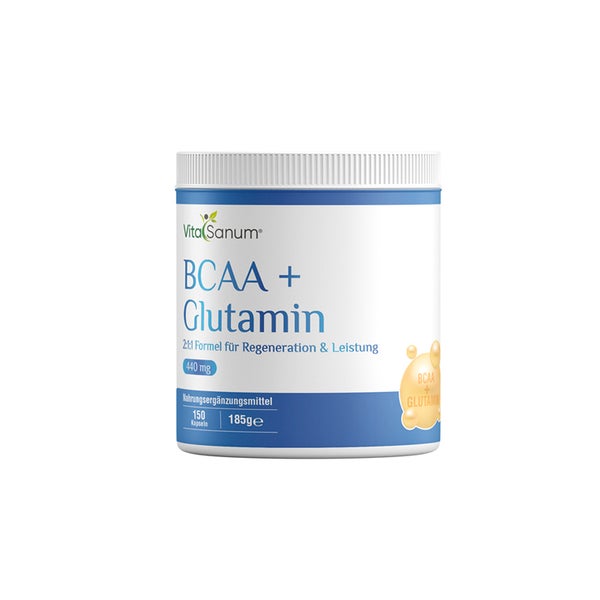 VitaSanum® BCAA + Glutamin – 2:1:1 Formel für Regeneration &  St