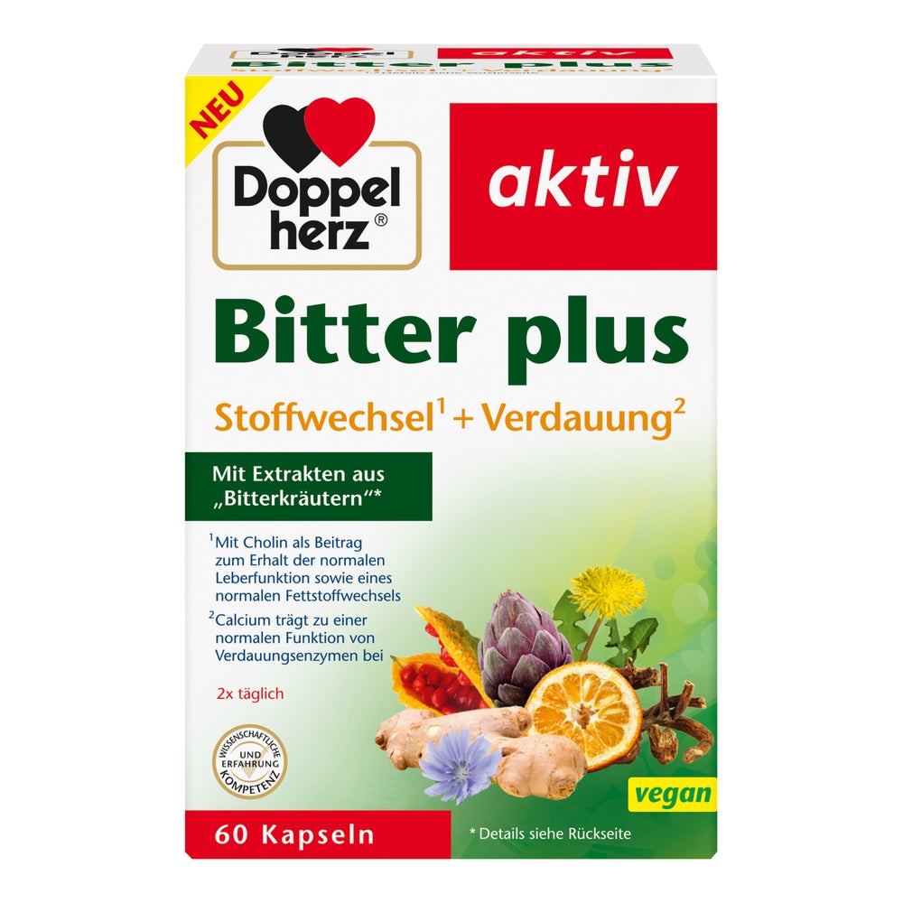 Doppelherz Bitter Plus Kapseln 60 St