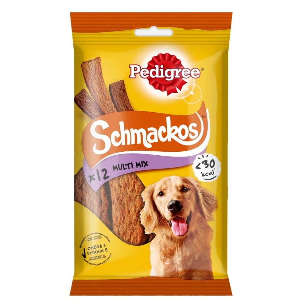 PEDIGREE Schmackos 12x 86g: Hundeleckerlis mit Rindfleisch 0,09 kg