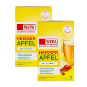 Produktabbildung: WEPA Heißer Apfel+vitamin C Doppelpack 2X10X10 g