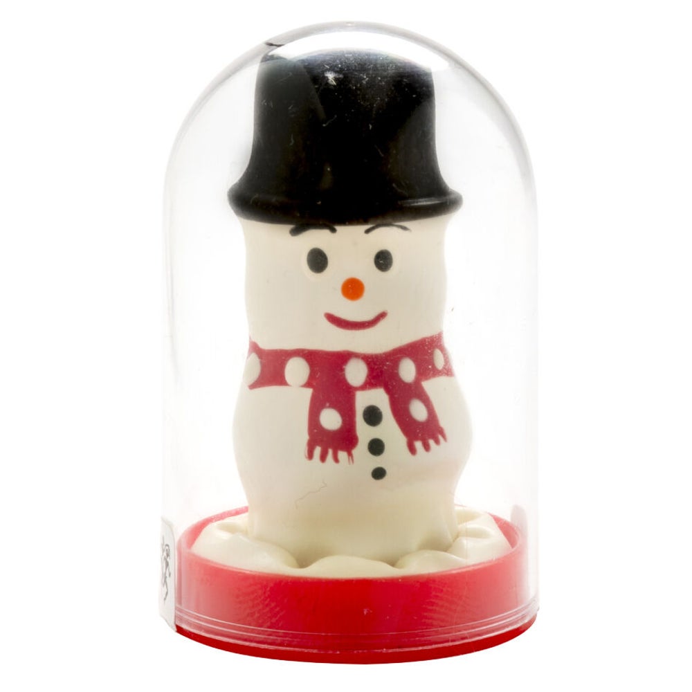 Scherzkondom «Schneemann» – Handbemalt, Winter- Geschenkidee (1 Stück) 1 St