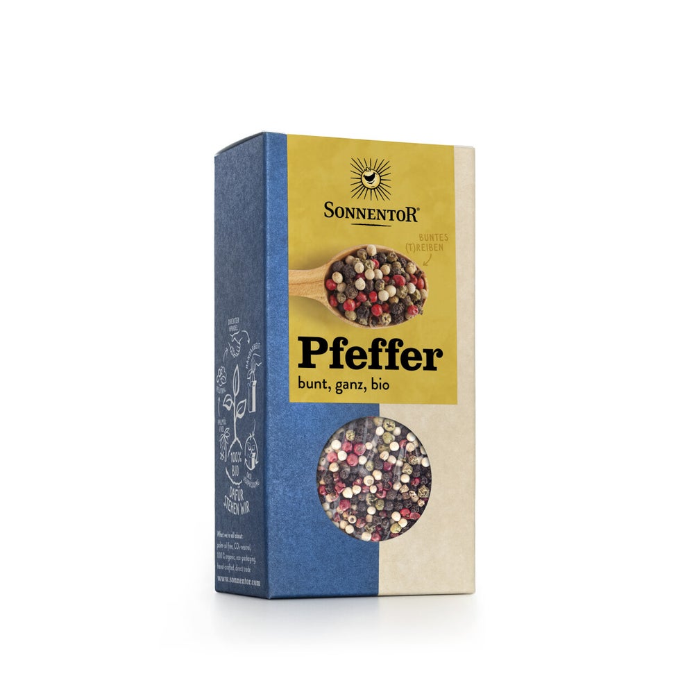 Pfeffer bunt ganz bio 50 g – Aromatische Bio-Pfeffermischung für vielfältige Gerichte