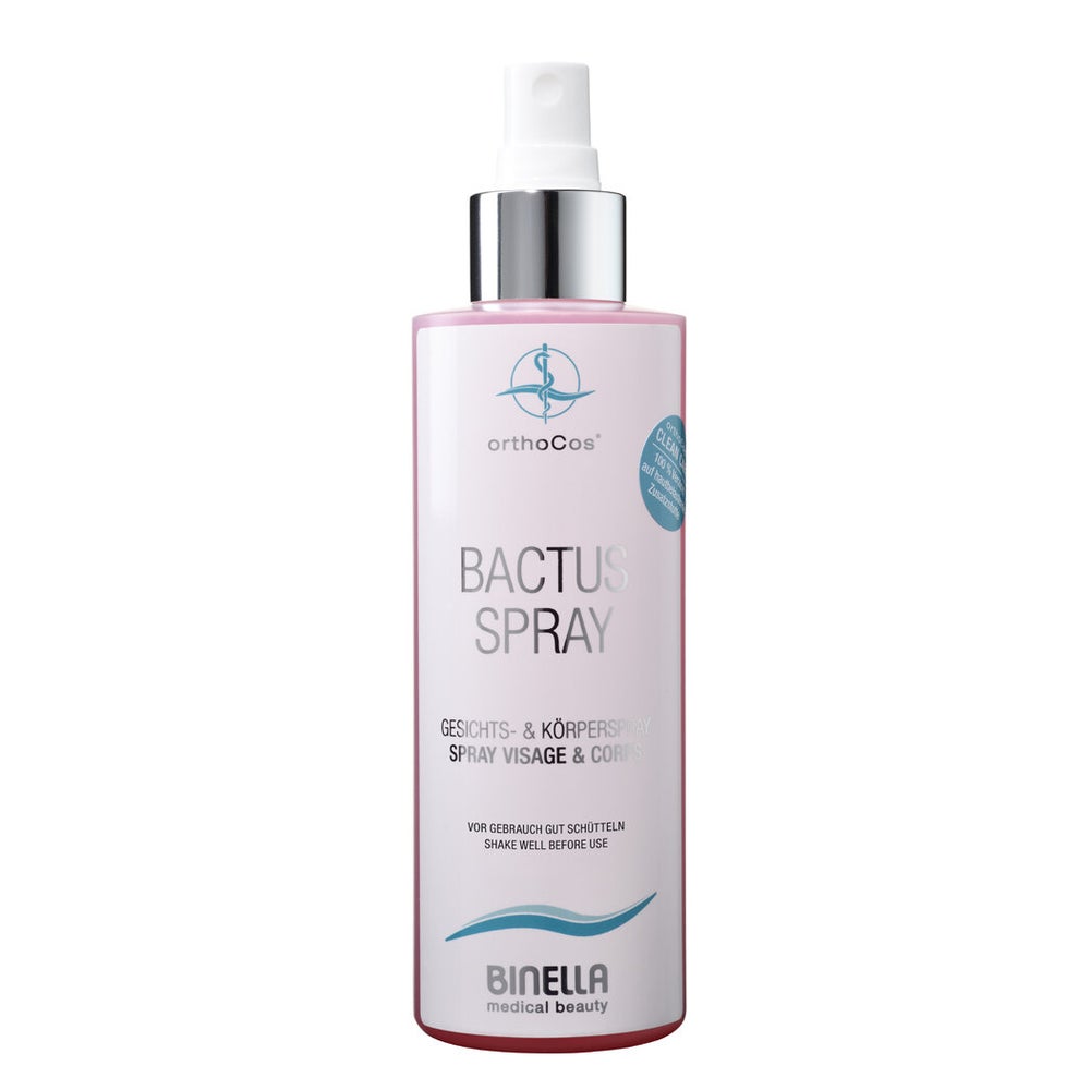 Binella Bactus Face & Body Spray - kühlendes, antibakterielles, intensiv entzündungshemmendes Gesichts- & Körperspray 200 ml