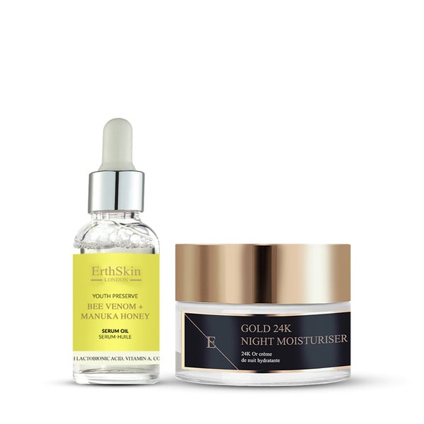 Bienengift + Manuka-Honig-Serumöl + Anti Falten Feuchtigkeitscreme Für Die Nacht Set 1 St