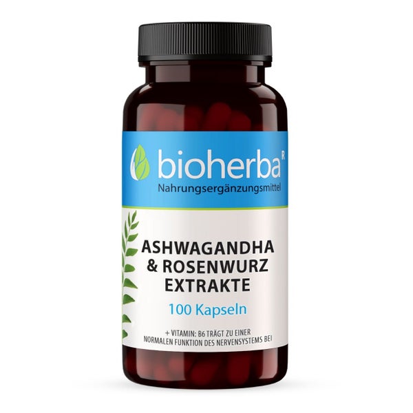 Ashwaghanda & Rosenwurz Extrakte Kapseln 100 St