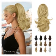 Pferdeschwanzverlängerung 33cm Hellblonde gleichmäßige Bleic 1 St