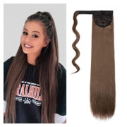 Pferdeschwanz Extensions Clip in Haarteil Zopf 55 cm Chestnu 1 St