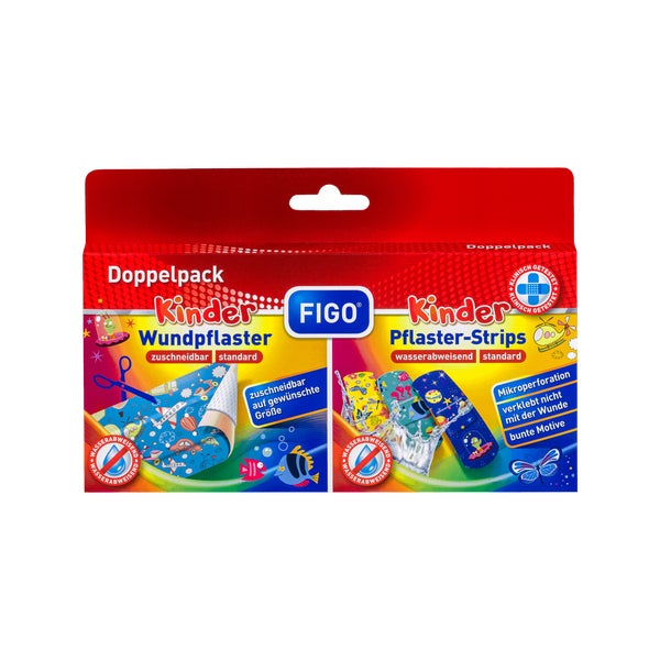 FIGO Kinderpflaster 10er / 6 cm × 0,5 m Doppelpack 11 St