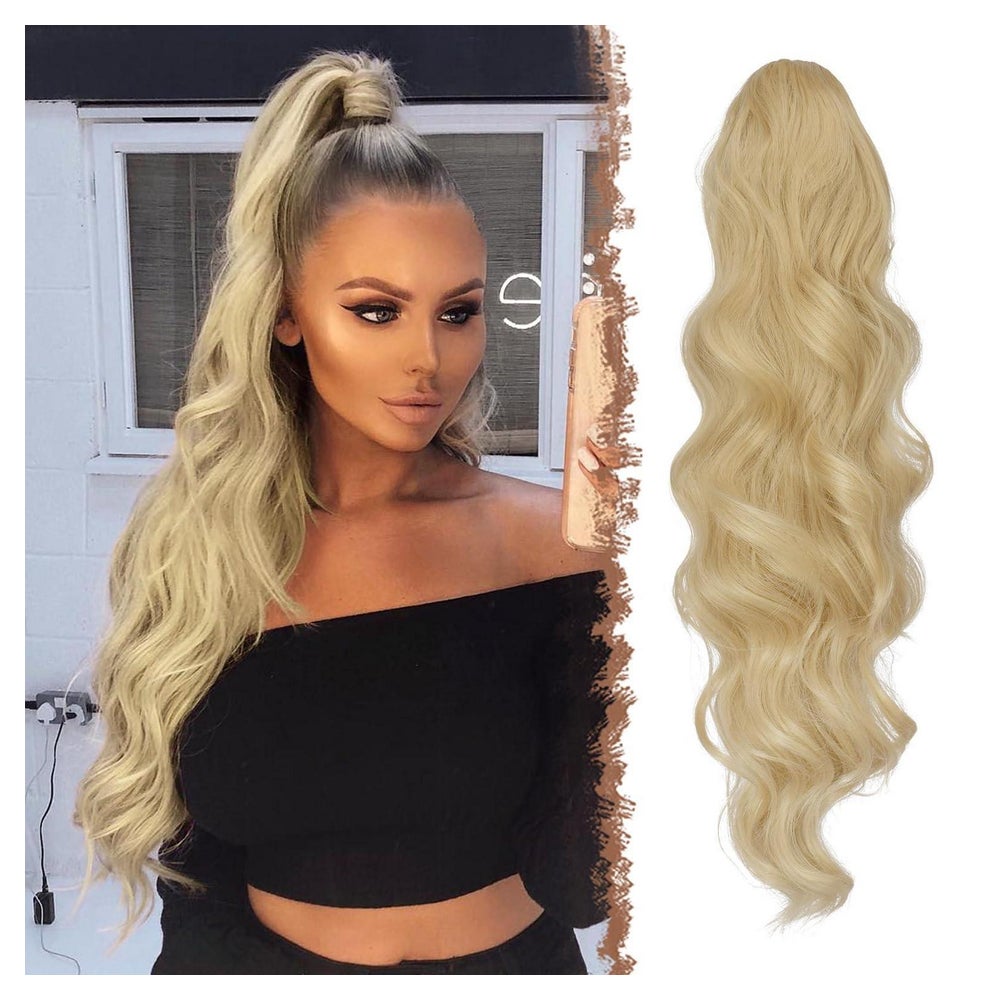 Pferdeschwanz Haarteil Kordelzug Synthetik Locken 24 88# Blo 1 St