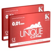 «Unique C.2 Free» Kondomkarten mit latexfreien Kondomen (6 Kondome) 6 St