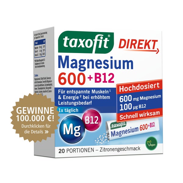 Taxofit Magnesium 600+b12 Direkt Granulat 20 St