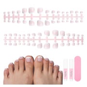 Nagelset 150 Stück 3in1 Aufkleben 15 Falsche Fußnägel Hellro 1 St