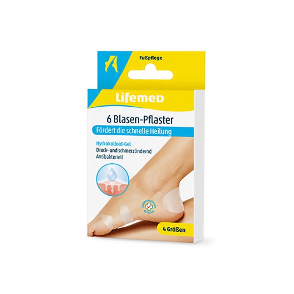 Lifemed Blasen-Pflaster transparent 4 Größen, 6 Pack 36 St