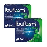 Produktabbildung: Ibuflam akut 400 mg Doppelpack 2X50 St
