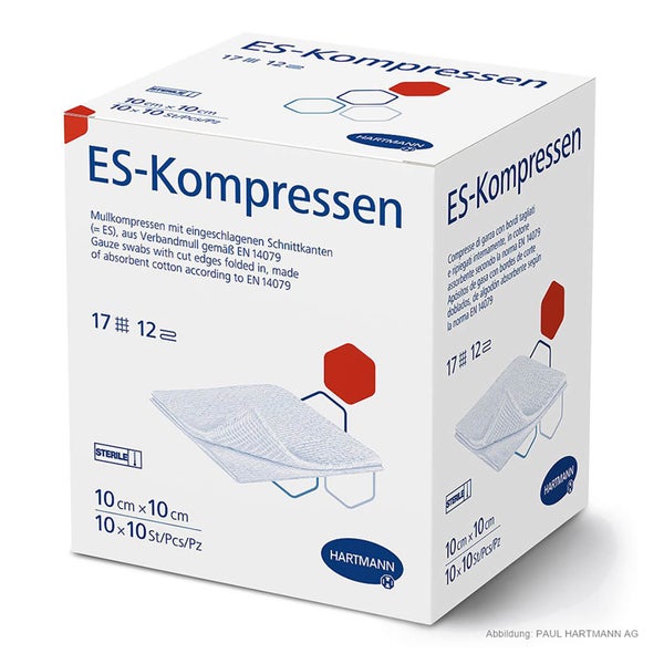 Hartmann ES-Kompressen steril 12-fach 10 x 10 cm - 5 x 20 Stück