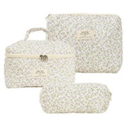 3-teiliges Kosmetiktaschen Set Reise Make-up Bag Baumwolle B 1 St