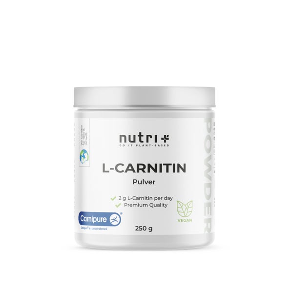 nutri+ L-Carnitin Pulver - reines Carnipure® - 250g 250 g